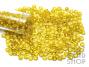 Size 6-0 Seed Beads - Transparent Silver Lined Yellow